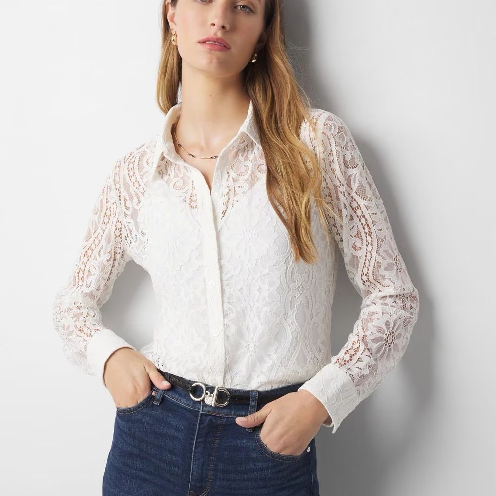 Long Sleeve Lace Shirt